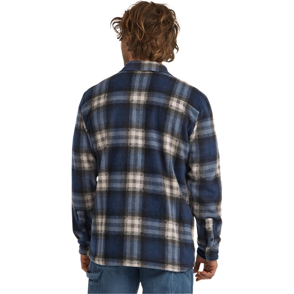 2025 O'Neill Mens O'Riginals Superfleece Shirt 2350137 - Mozart Blue Check